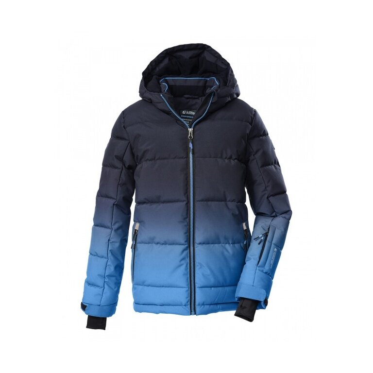 Killtec Winter-Steppjacke KSW 382 mit Kapuze (winddicht, atmungsaktiv) neonblau Jungen