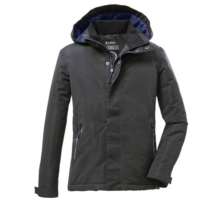Killtec Winterjacke Kow 28 (wind- und wasserdicht, atrmungsaktiv, PFC-frei) anthrazitgrün Kinder
