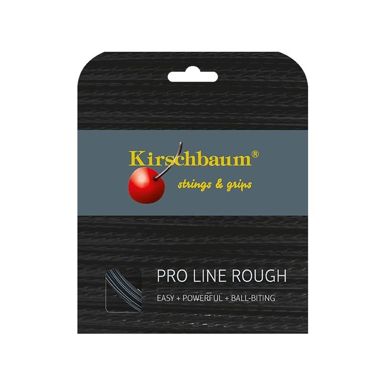 Kirschbaum Tennissaite Pro Line Rough (Haltbarkeit+Spin) schwarz 12m Set