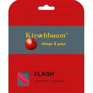 Kirschbaum Tennissaite Flash (Haltbarkeit+Power) pink 12m Set