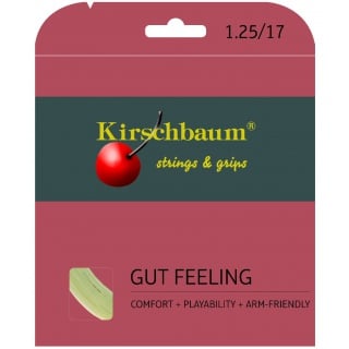 Besaitung mit Tennissaite Kirschbaum Gut Feeling (Armschonung+Touch) natur