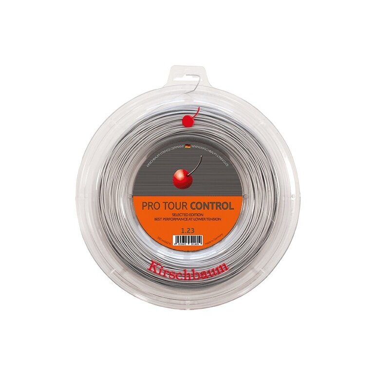 Kirschbaum Tennissaite Pro Tour Control (Haltbarkeit+Kontrolle) silber 200m Rolle