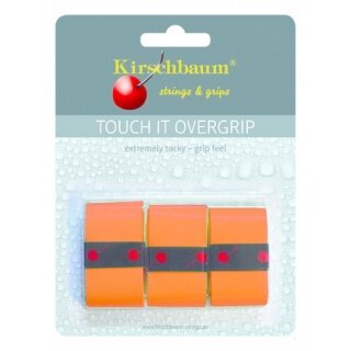 Kirschbaum Overgrip Touch it 0.5mm - extreme Griffigkeit - orange - 3 Stück