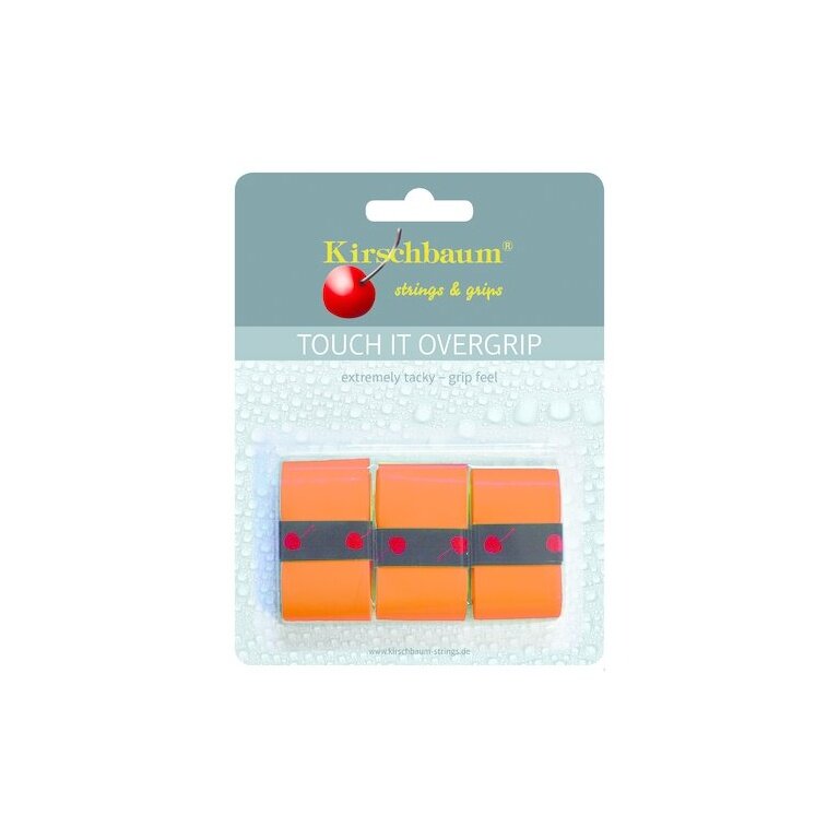 Kirschbaum Overgrip Touch it 0.5mm (extreme Griffigkeit) orange 3er