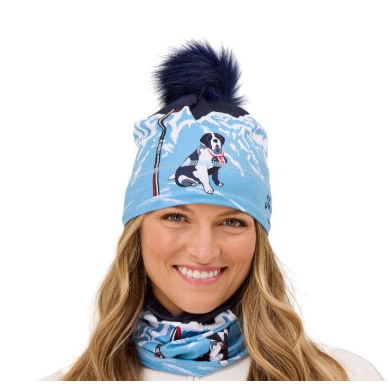 Krimson Klover Mütze (Pompon) Bernie Beanie - navyblau/hellblau/weiss Damen - 1 Stück