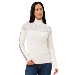 Krimson Klover Sweater Pullover Summit 2.0 Zip Neck (Merinowolle) weiss Damen