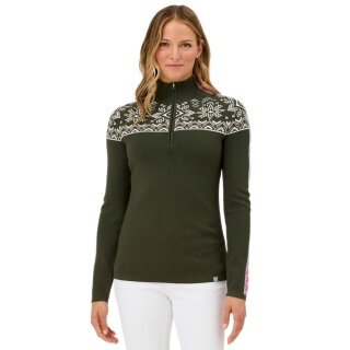 Krimson Klover Sweater Pullover Summit 2.0 Zip Neck (Merinowolle) huntergrün Damen