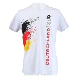 Lotto Freizeit-Tshirt Deutschland/Germany (Baumwollmix) weiss Herren