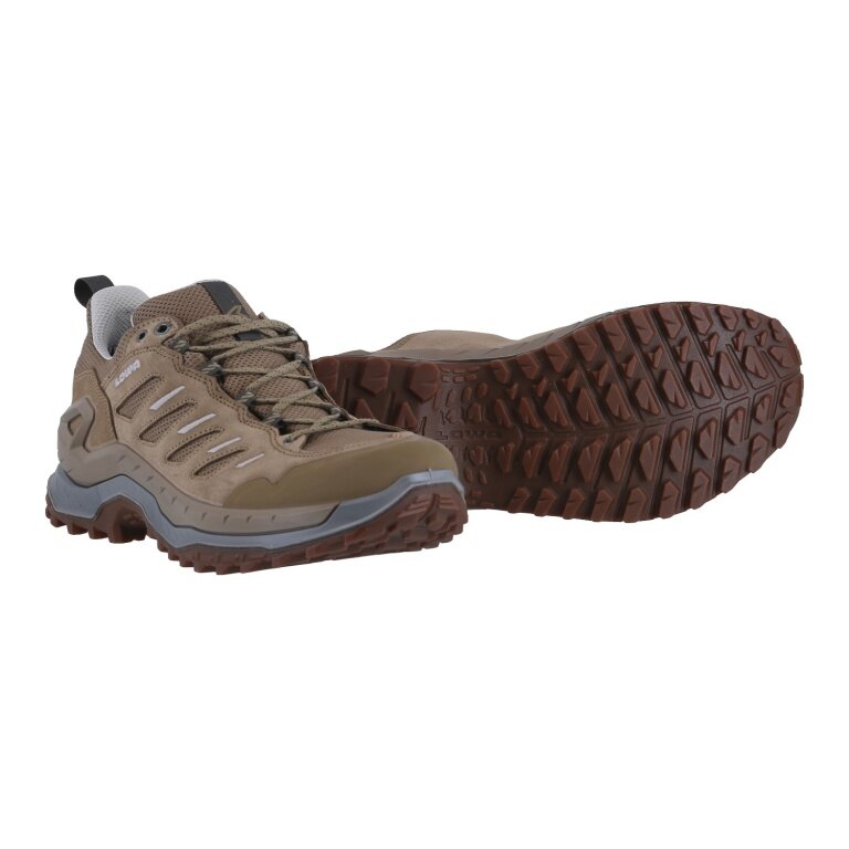 Lowa Wanderschuhe Innovo Low (All-Terrain, Veloursleder/Textil) braun/dune Herren