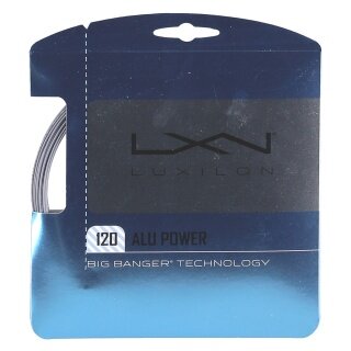 Besaitung mit Tennissaite Luxilon Alu Power 1.20 (Haltbarkeit+Power) silber