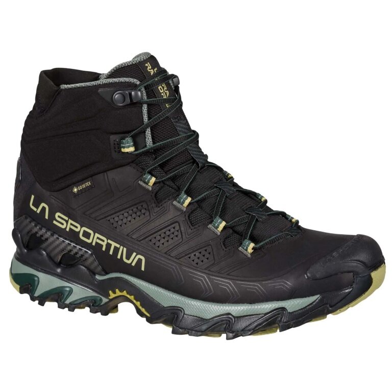 La Sportiva Wanderschuhe Ultra Raptor II Mid Leather GTX (Fast-Hiking, Nubukleder, wasserdicht) schwarz Herren