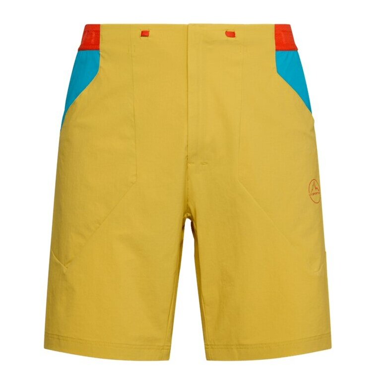 La Sportiva Wanderhose Guard Short (elastischer Bund mit Kordelzug) kurz gelb/blau Herren