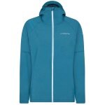 La Sportiva Trail-Laufjacke Run (leicht, wasserabweisend, maximale Bewegungsfreiheit) blau Damen