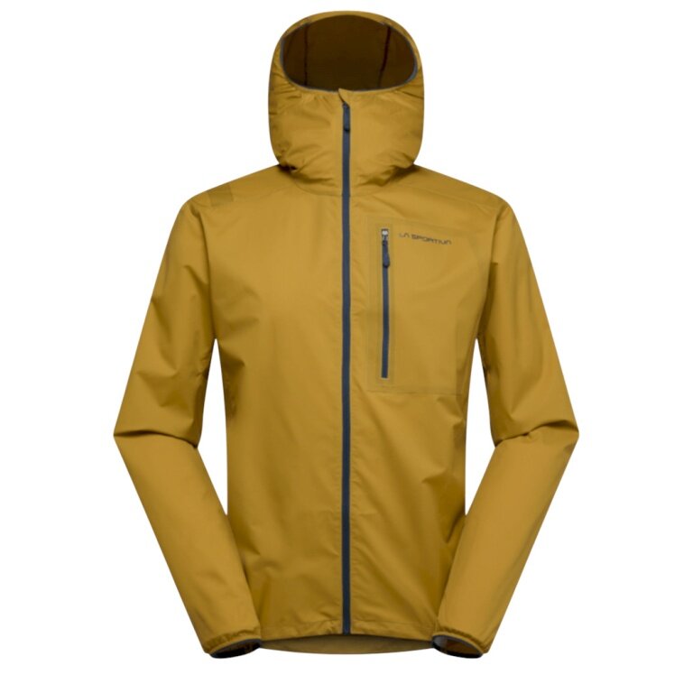 La Sportiva Kletter-Wanderjacke Wall Breeze Stretch (Bergsteigen, winddicht, leicht) savanagelb Herren