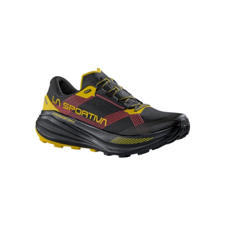La Sportiva Trail-Laufschuhe Prodigio Max (für lange Strecken) schwarz/rot/gelb Herren
