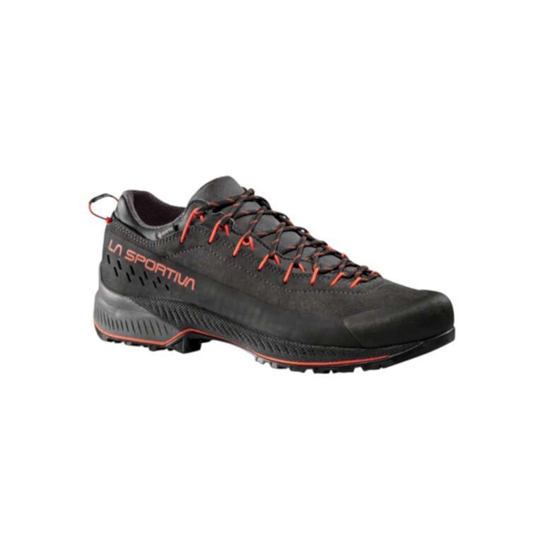 La Sportiva Wanderschuhe TX 4 Evo GTX (Zustieg, Wildleder, wasserdicht) carbongrau/rot Herren