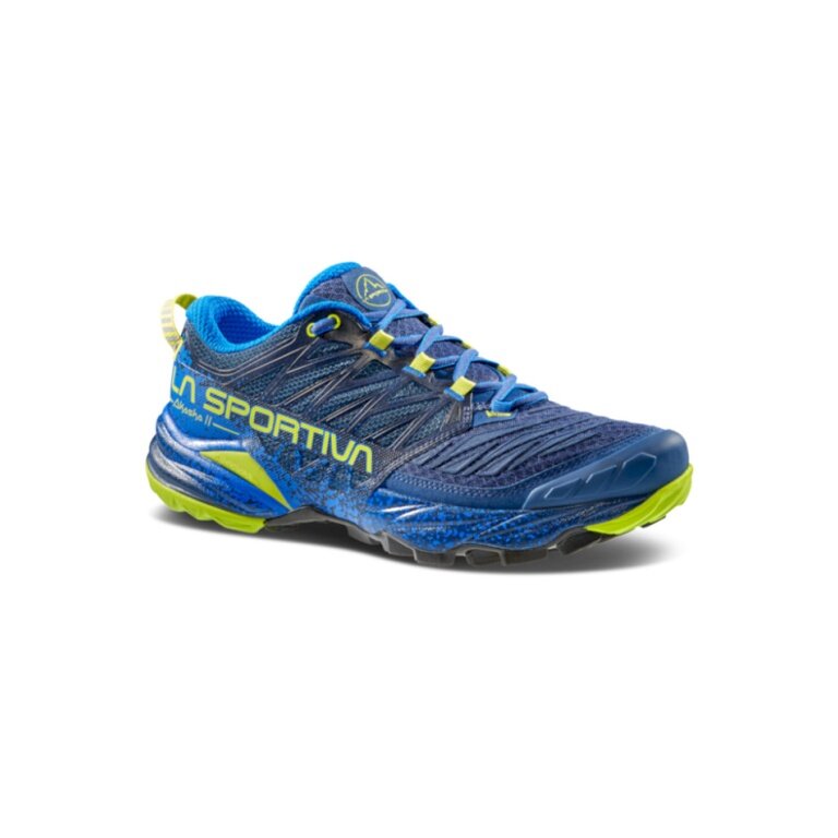 La Sportiva Trail-Laufschuhe Akasha II stormblau/lime Herren