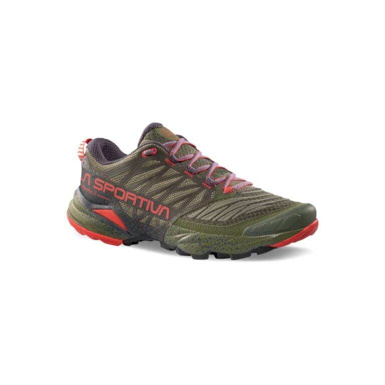 La Sportiva Trail-Laufschuhe Akasha II dunkelgrün/rot Herren
