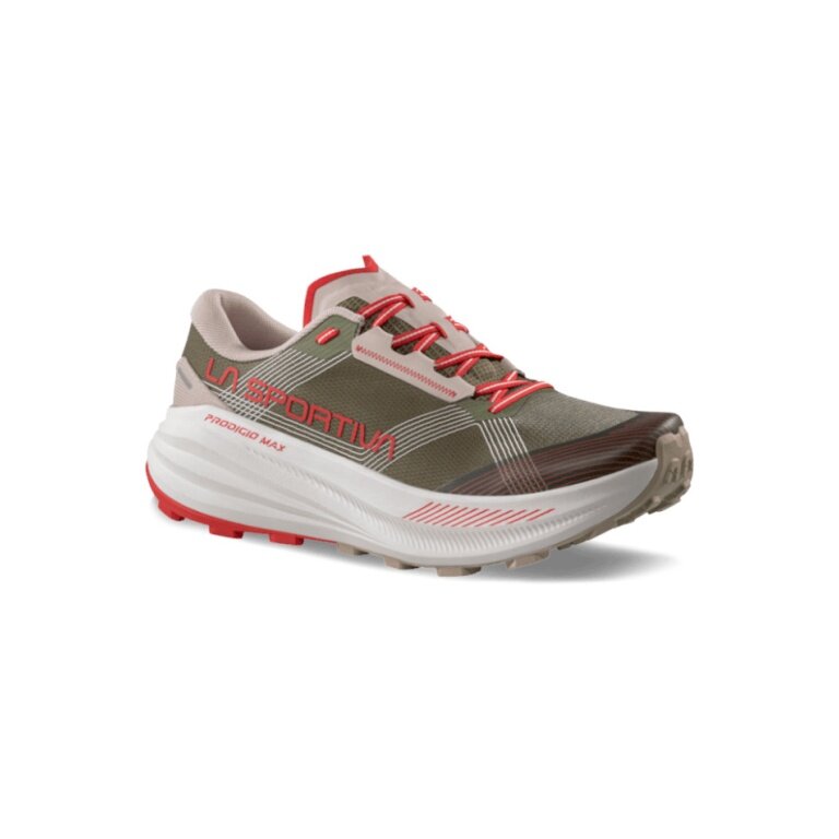 La Sportiva Trail-Laufschuhe Prodigio Max (für lange Strecken) dunkelgrün/rot Herren