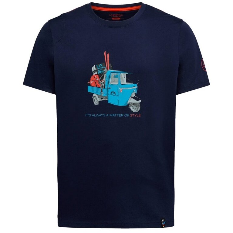 La Sportiva Wander-/Freizeit Tshirt Ape (Baumwolle, leicht) deepblau Herren