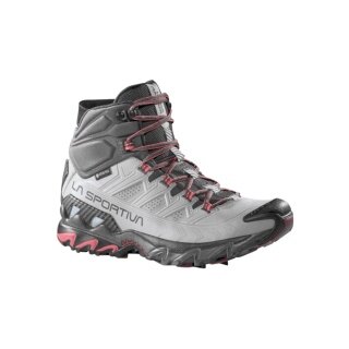 La Sportiva Trail-Laufschuhe Ultra Raptor II Mid Leather GTX (Nubukleder, wasserdicht) grau/schwarz Damen