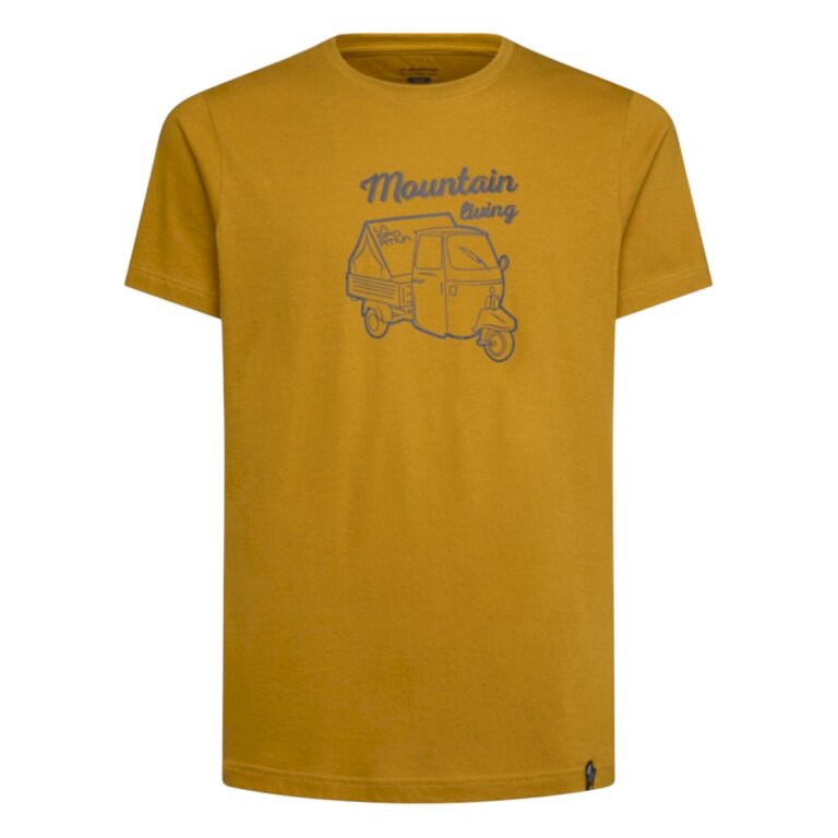 La Sportiva Wander-/Freizeit Tshirt Ape - Mountain Living - (Baumwolle) savanagelb Herren