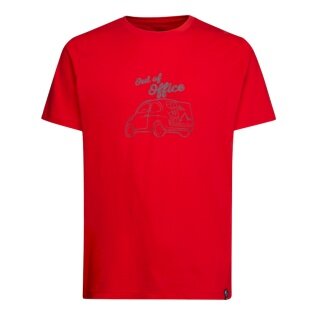 La Sportiva Wander-/Freizeit Tshirt Cinquecento - Out of Office - (Baumwolle) rot Herren