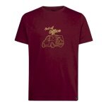 La Sportiva Wander-/Freizeit Tshirt Cinquecento - Out of Office - (Baumwolle) weinrot Herren