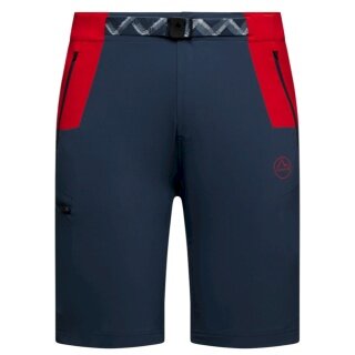 La Sportiva Wanderhose West Crest Shorts (leicht, optimale Bewegungsfreiheit) kurz dunkelblau/rot Herren