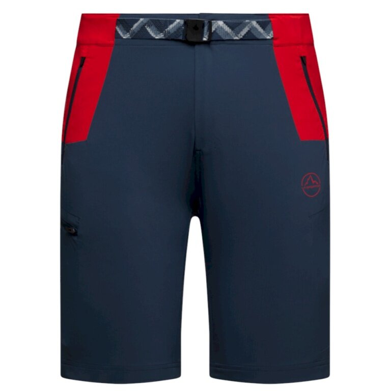 La Sportiva Wanderhose West Crest Shorts (leicht, optimale Bewegungsfreiheit) kurz dunkelblau/rot Herren