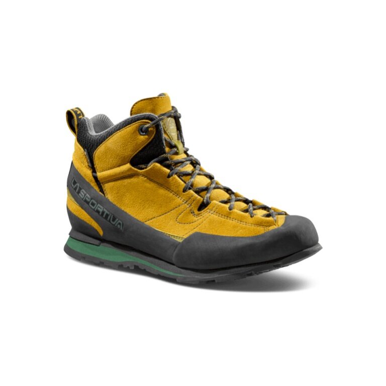 La Sportiva Wanderschuhe Boulder X Mid GTX (Zustieg, wasserdicht) gelb/carbongrau Herren