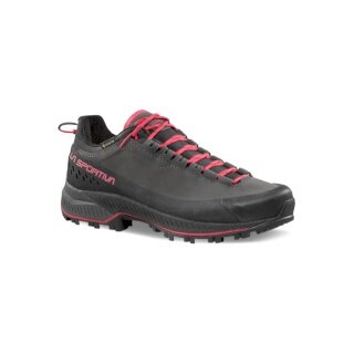 La Sportiva Wanderschuhe TX5 Evo GTX (Zustieg, Nubukleder, wasserdicht) carbongrau/rot Damen