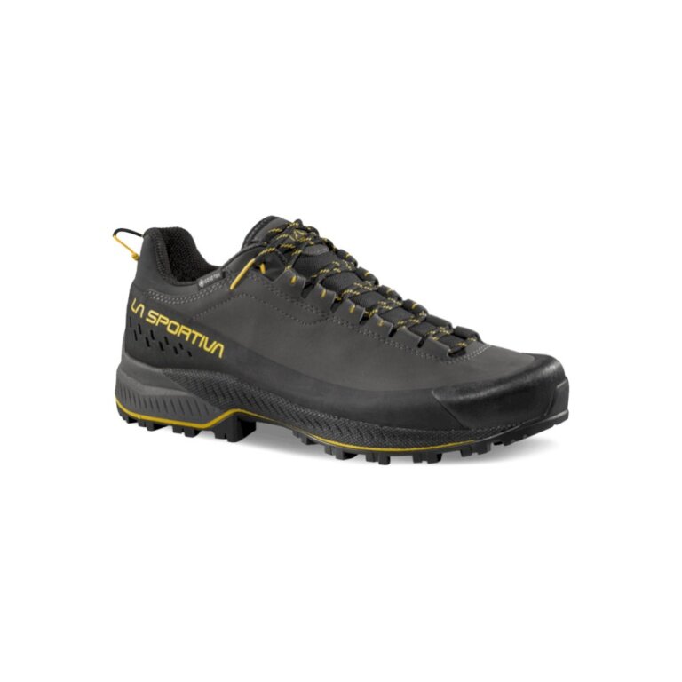 La Sportiva Wanderschuhe TX5 Evo GTX (Zustieg, Nubukleder, wasserdicht) carbongrau/gelb Herren