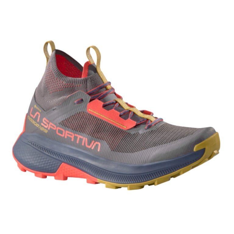 La Sportiva Wanderschuhe Prodigio Hike GTX (Fast-Hiking, wasserdicht) onyxgrau/rot Herren