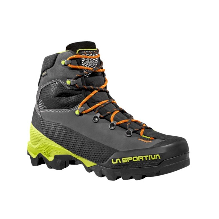 La Sportiva Wanderschuhe Aequilibrium LT GTX (Exkursions-Bergwandern, Nubukleder, wasserdicht) carbongrau/lime Herren