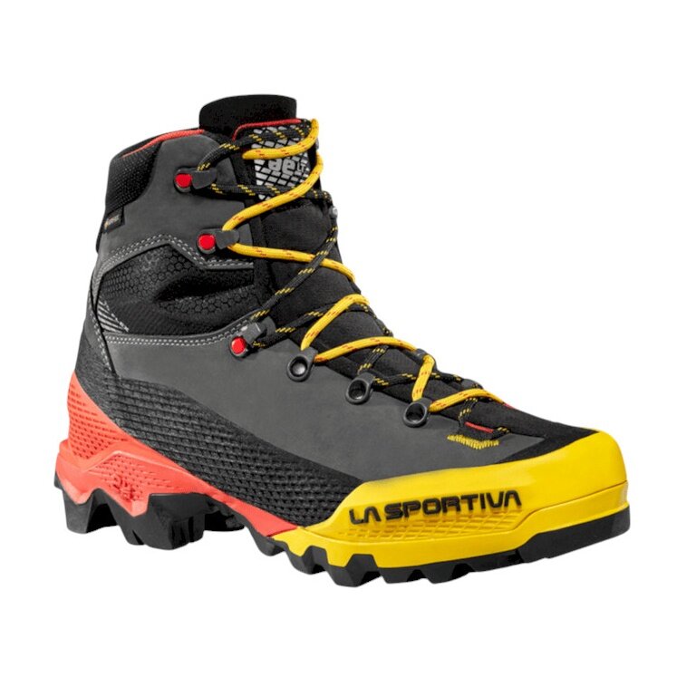 La Sportiva Wanderschuhe Aequilibrium LT GTX (Exkursions-Bergwandern, Nubukleder, wasserdicht) schwarz/rot/gelb Herren