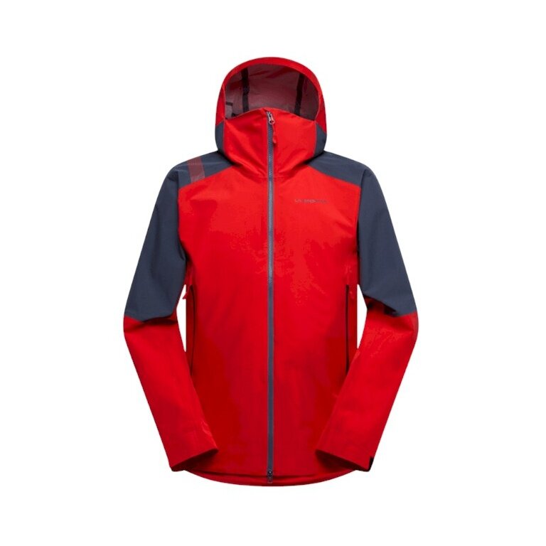 La Sportiva Softshelljacke Crest Evo Shell (winddicht, wasserdicht) rot/nachtblau Herren