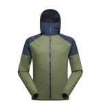 La Sportiva Trail-Laufjacke Pocketshell (Hardschell, wasserdicht) dunkelgrün/dunkelblau Herren