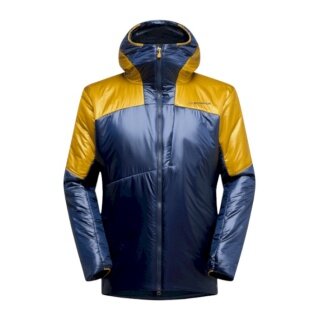 La Sportiva Winterjacke Supercouloir Primaloft Parka (PrimaLoft Gold Insulation, winddicht) dunkelblau/savanagelb Herren