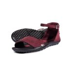 Leguano Barfusssandale Jara (flexible Sohle, breite Passform) bordeaux Damen