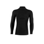 Lenz Funktionsunterwäsche Langarmshirt Merino 6.0 Stehkragen schwarz Herren