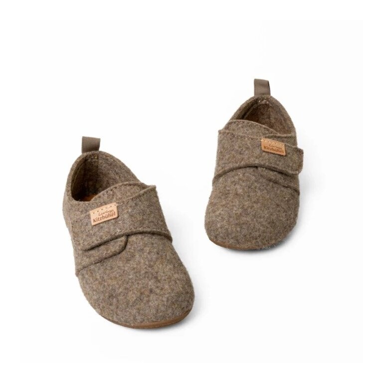 Living Kitzbühel Hausschuhe Franzi Filz Unifarben Kids amaretto braun Kinder (31-35)
