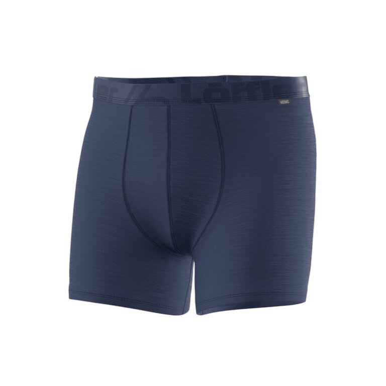 Löffler Funktionsunterwäsche Boxershort Merino Light (leicht, Temperaturregulierung) dunkelblau Herren
