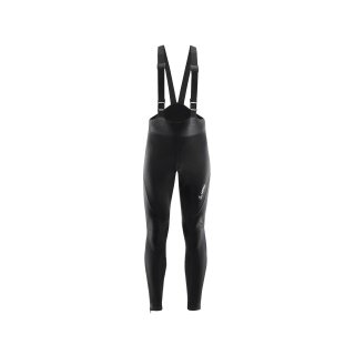 Löffler Fahrradhose Warm-Up Bib Tights AB Warm (winddicht, atmungsaktiv) lang schwarz Herren