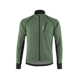Löffler Fahrradjacke Bike Zip-Off San Remo AB Light (Softshell, winddicht, atmungsaktiv) pine grün Herren