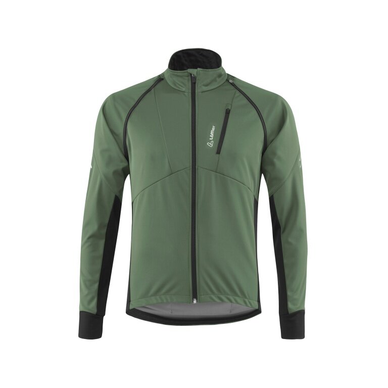 Löffler Fahrradjacke Bike Zip-Off San Remo AB Light (Softshell, winddicht, atmungsaktiv) pine grün Herren