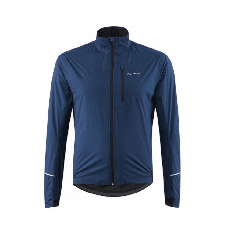 Löffler Fahrradjacke Bike Rain PL Active (wasserdicht, winddicht) dunkelblau Herren