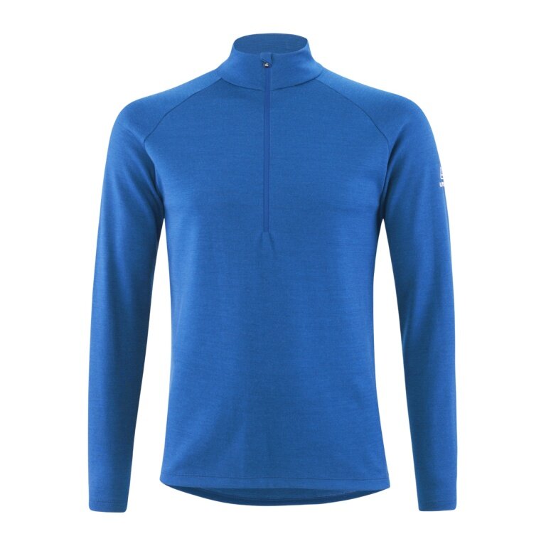Löffler Langarmshirt Transtex Merino Midlayer (Half-Zip, wärmeisolierung) indigoblau Herren