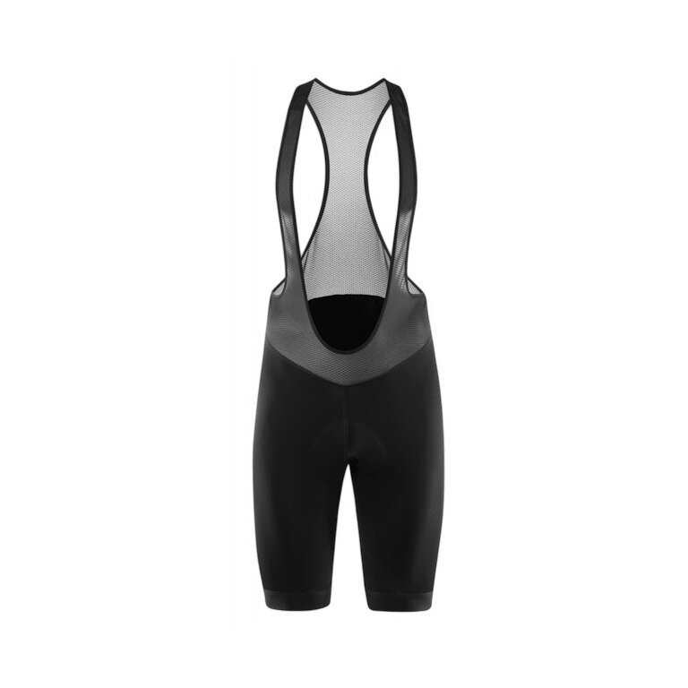Löffler Fahrradhose Bib-Shorts Bike Basic (atmungsaktiv, schnelltrocknend, enganliegend) schwarz/grau Herren