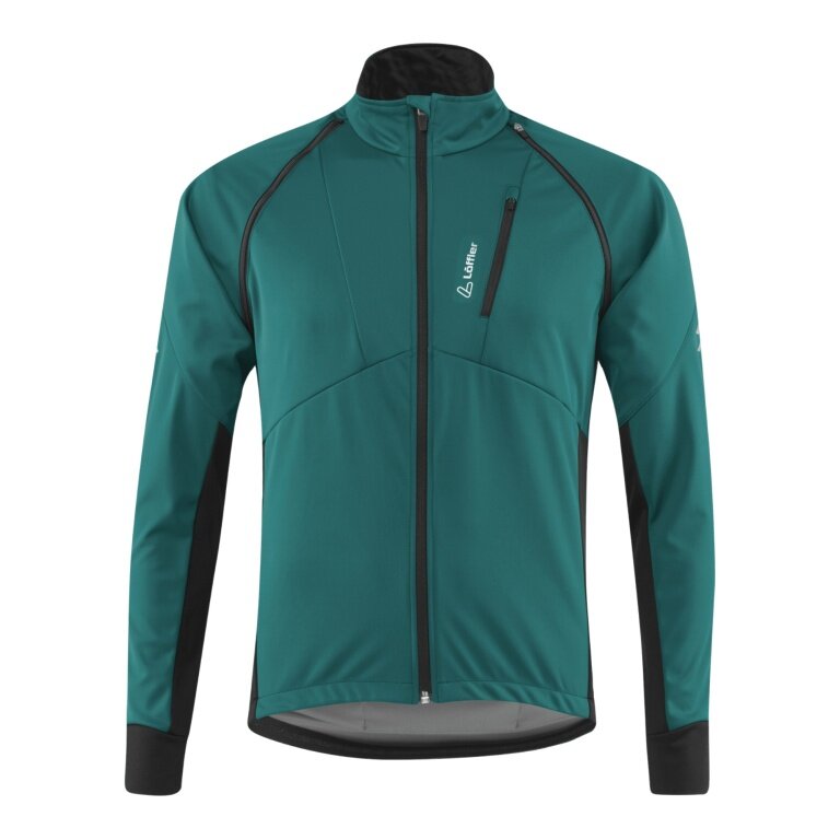 Löffler Fahrradjacke Bike Zip-Off San Remo AB Light (Softshell, winddicht, atmungsaktiv) tealgrün Herren